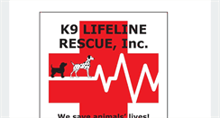 Desktop Screenshot of k9lifeline.com