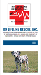Mobile Screenshot of k9lifeline.com