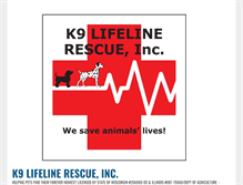 Tablet Screenshot of k9lifeline.com